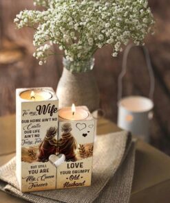 For My Wife - You Are My Queen Forever - Candle Holder With Heart