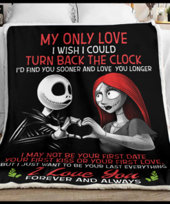Jack And Sally My Only Love I Wish I Could Turn Back The Clock Fleece Blanket