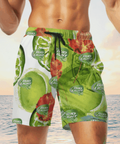 Bud Light Lime Beer Hawaiian Shirts, Beach Short