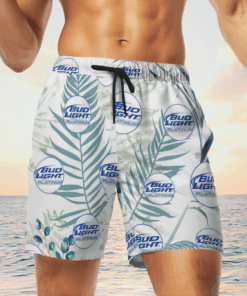 Bud Light Platinum Beer Hawaiian Shirts, Beach Short