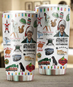 Christmas Vacation Jolliest Bunch steel Tumbler 20oz 30oz