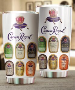 Crown Royal Labels steel Tumbler 20oz 30oz