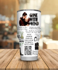 Gone With The Wind steel Tumbler 20oz 30oz