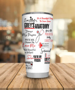 Grey's Anatomy steel Tumbler 20oz 30oz
