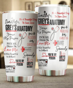 Grey's Anatomy steel Tumbler 20oz 30oz