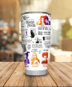 Hocus Pocus Just a bunch of steel Tumbler 20oz 30oz