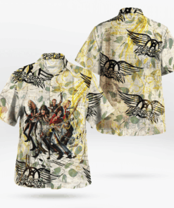 Aerosmith Band Hawaiian Shirts, Beach Short