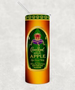 Apple Crown Royal Inspired Skinny Tumbler 20oz 30oz
