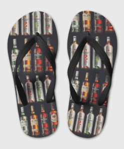 Bacardi Rum Flip Flops, beach sandals, pool slippers, shower shoes