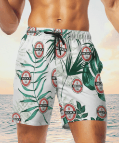 Beck's Brewery Beer Hawaiian Shirts, Beach Short
