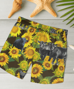 Black Angus Cattle Loves Hawaiian Shirts, Beach Short