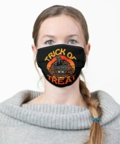 Black Cat Halloween Witchcraft Trick Or Treat Cat Face Mask