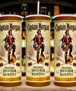 Captain Morgan Inspired 20oz 30oz Skinny Tumbler