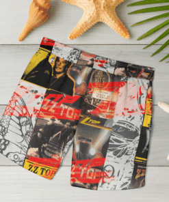 ZZ Top band Hawaiian Shirts, Beach Short