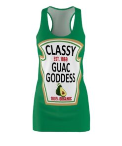 Classy Guac Goddess Halloween Costume Dress Women’s Cut And Sew Racerback