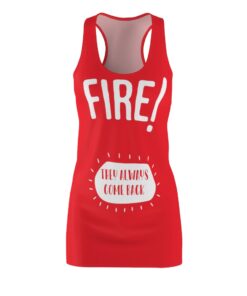 Taco Bell Fire Sauce Packet Halloween Costume Dress Women’s Cut And Sew Racerback