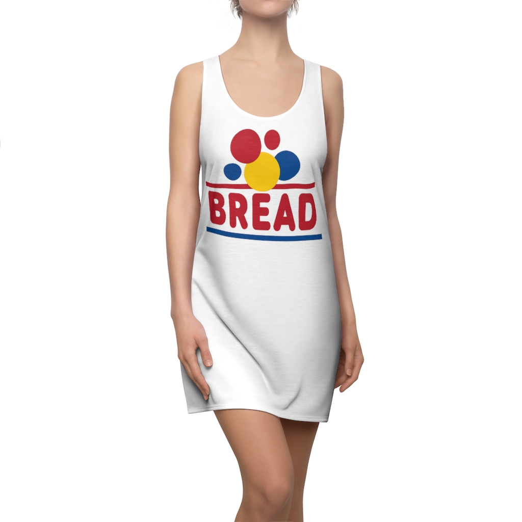 43001 334 Wonder Bread Halloween Costume Dress Women’s Cut And Sew Racerback