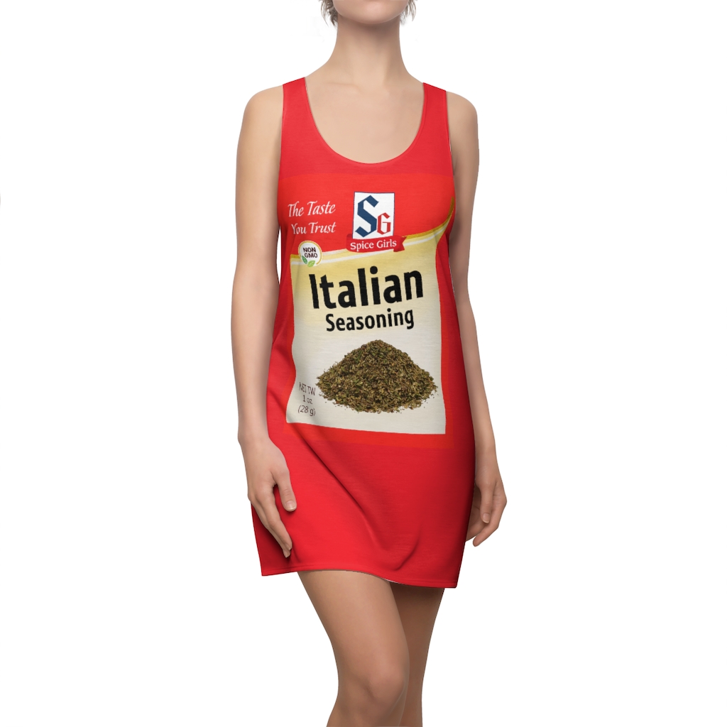 43001 380 Italian Seasonning Spice Roasted Garlic Halloween Costumes Dress Women’s Cut And Sew