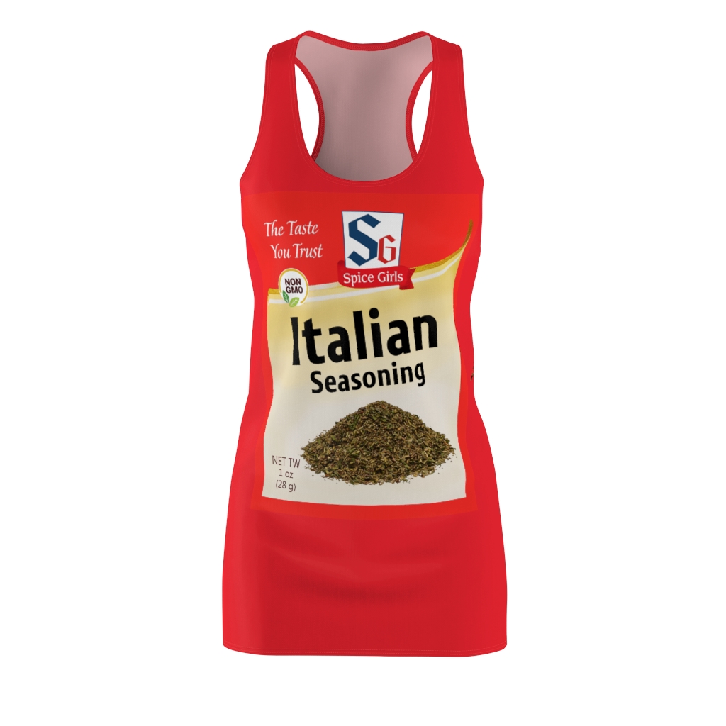 43001 381 Italian Seasonning Spice Roasted Garlic Halloween Costumes Dress Women’s Cut And Sew