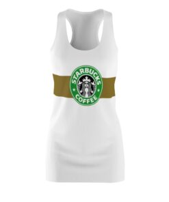 Starbucks Coffee Halloween Costume Dress Women’s Cut And Sew Racerback