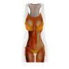 Belly Fat Brown Yellow Bikini Costume Halloween Dress 1