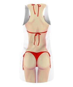 Red Bikini Body Skin Tones Fair Costume Halloween Dress 1