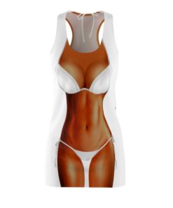 White Bikini Body Skin Tones Brown Costume Halloween Dress