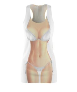 White Bikini Body Skin Tones Fair Costume Halloween Dress