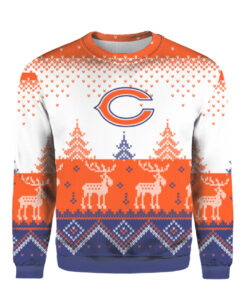 Chicago Bears Big Logo 2021 Knit Ugly Pullover Christmas Sweater
