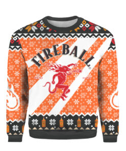 Fireball Whisky Ugly Christmas Sweater, Hoodie