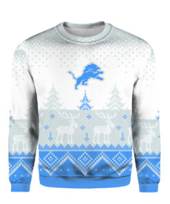 Detroit Lions Big Logo 2021 Knit Ugly Pullover Christmas Sweater