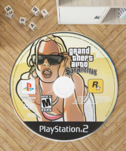 Grand Theft Auto San Andreas disc Round Doormat