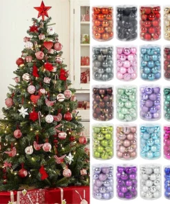 Assorted Color Christmas Balls Christmas Tree Ornaments Balls xmas decorations Hanging Tree Pendants New Year 2021 2