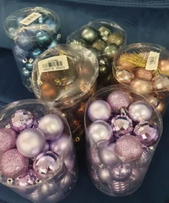 Assorted Color Christmas Balls Christmas Tree Ornaments Balls xmas decorations Hanging Tree Pendants New Year 2021 7