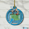 Detroit Lions 3D NFL Stadium Christmas Wood Ornament 1