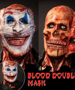Double layer Halloween 2021 Ripped Mask Bloody Horror Skull Latex Mask 1