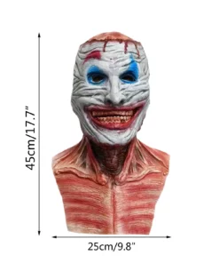 Double layer Halloween 2021 Ripped Mask Bloody Horror Skull Latex Mask 2