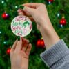 Grinch Stink stank stunk 2021 circle Christmas ornament 1