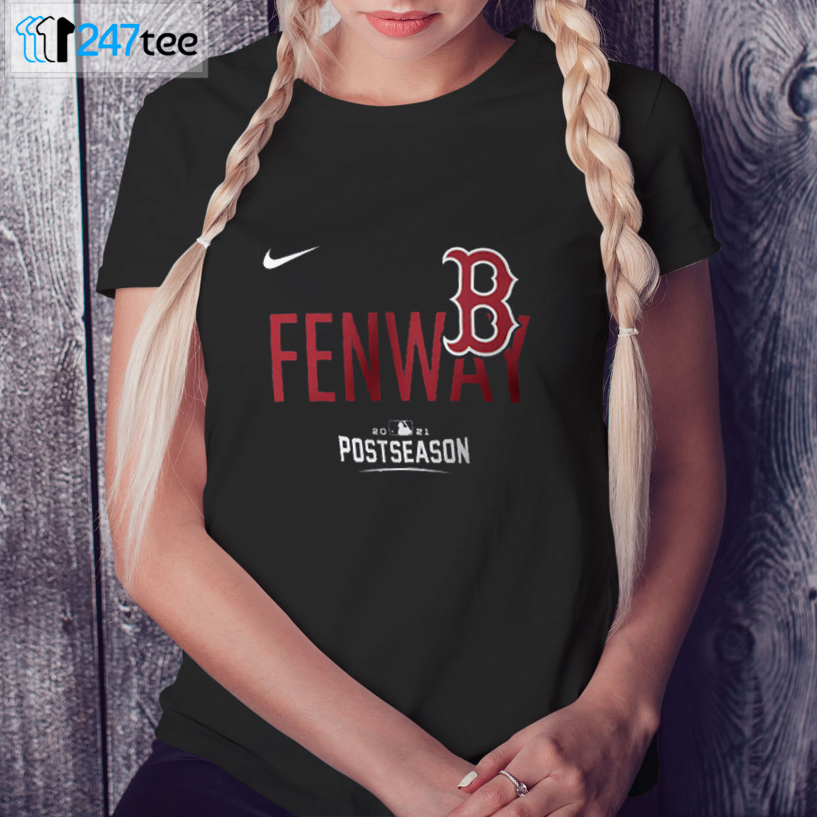 Ladies Tee Boston Red Sox Fenway Nike 2021 Postseason Dugout T Shirt Ladies Tee Boston Red Sox Fenway Nike 2021 Postseason Dugout T Shirt