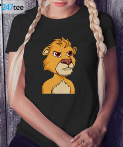 Ladies Tee New Lazy Lion T Shirt
