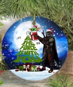 May the force be with you Christmas The Mandalorian ornament