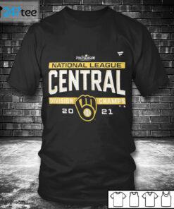 T shirt Milwaukee Brewers Fanatics 2021 NL Central Division Champions T Shirt