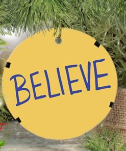 Ted Lasso Believe Christmas ornament