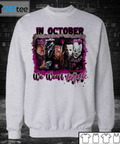 Unisex Sweatshirt Friends In October We Wear Pink Halloween Shirt