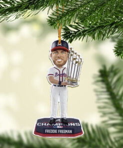 FREDDIE FREEMAN Atlanta Braves World Series 2021 Champions Ornament