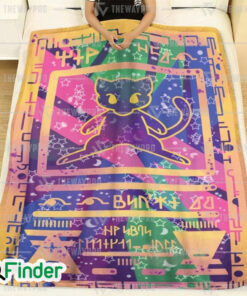 Ancient Mew Shadow Pokemon Trading Card Fleece Blanket 1