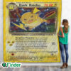 Dark Raichu Pokemon Trading Card Quilt Blanket