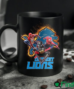 Detroit Lions Spider Man No Way Home Mug