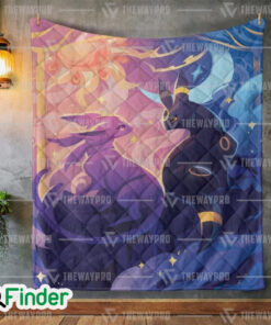 Espeon Umbreon Pokemon Custom Quilt Blanket 1