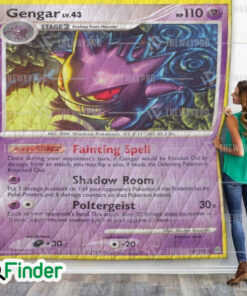 Gengar Pokemon Trading Card Quilt Blanket